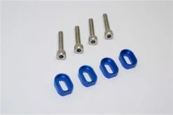 GPM Racing TXM007-B | GPM Blue Aluminium X-Maxx Motor Mount Spacers W/ Screws