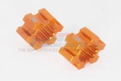 GPM Racing TXM01013MM-OR | GPM Orange Aluminium X-Maxx 24mm Wheel Hex 13mm Thick 2Pcs