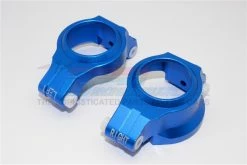 GPM Racing TXM019-B | GPM Blue Aluminium X-Maxx Left & Right Caster Blocks (C-Hubs) 2Pcs