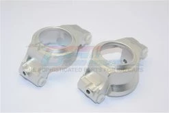 GPM Racing TXM019-S | GPM Silver Aluminium Front Steering Hub Carriers (C-Hubs) 2Pcs