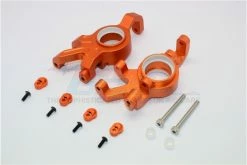 GPM Racing TXM021N-OR | GPM Orange Aluminium X-Maxx Left & Right Steering Blocks 2Pcs
