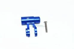 GPM Racing TXM024-SH-B | GPM Blue Aluminum 25T Standard Servo Horn Mount Set W/ Hardware