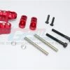GPM Racing TXM028-R | GPM Red Aluminium Front Adjustable Shock Mount Set