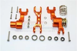 GPM Racing TXM048N-OR | GPM Orange Aluminium Steering Assembly Set W/ Servo Saver