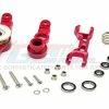 GPM Racing TXM048N-R | GPM Red Aluminium Steering Assembly Set W/ Servo Saver
