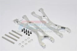 GPM Racing TXM054F-R-S | GPM Silver Aluminium Front / Rear Upper Suspension Arms 2Pcs