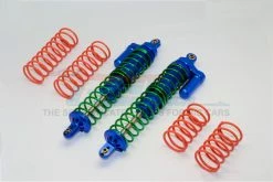 GPM Racing TXM12170-B-G | GPM X-Maxx Blue Aluminium Shocks Assembled W/ Springs 2Pc