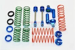 GPM Racing TXM12170KIT-B | GPM Blue Aluminium Adjustable Piggyback Shocks Upgrade Set W/o Shock Bodies