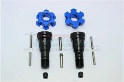 GPM Racing TXM170N-JT-B | GPM Hardened Steel CVD Joints & Blue Aluminium Wheel Hexes Set W/ Hardware