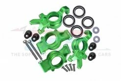 GPM Racing TXM2122L-G | GPM Green Aluminium Oversized Front Steering & Rear Hubs Set