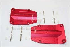 GPM Racing TXM332-R | GPM Red Aluminium Centre Skid Plates 2Pcs