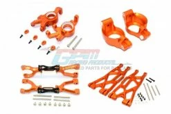 GPM Racing TXM54551921-OR | GPM Orange Aluminium X-Maxx Suspension & Drive Train Upgrade Set 52Pcs