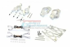 GPM Racing TXM54551921-S | GPM Silver Aluminium X-Maxx Suspension & Drive Train Upgrade Set 52Pcs
