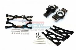 GPM Racing TXM545522-BK | GPM Black Aluminium Rear Suspension Arms & Hubs Set