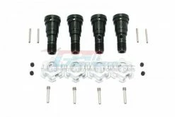 GPM Racing GPM-TXM8170N-JT2-S | GPM Hardened Steel Front & Rear Universal CVD Joints & Si;ver Aluminium Wheel Hexes Set