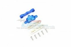 GPM Racing TXMS008-B | GPM Blue Aluminium Maxx 4S Front Lower Suspension Arm Tie Bar Set