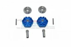 GPM Racing TXMS010-+10M-B | GPM Blue Aluminium 17mm Wheel Hex +10mm Adapter 2Pcs W/ Pins