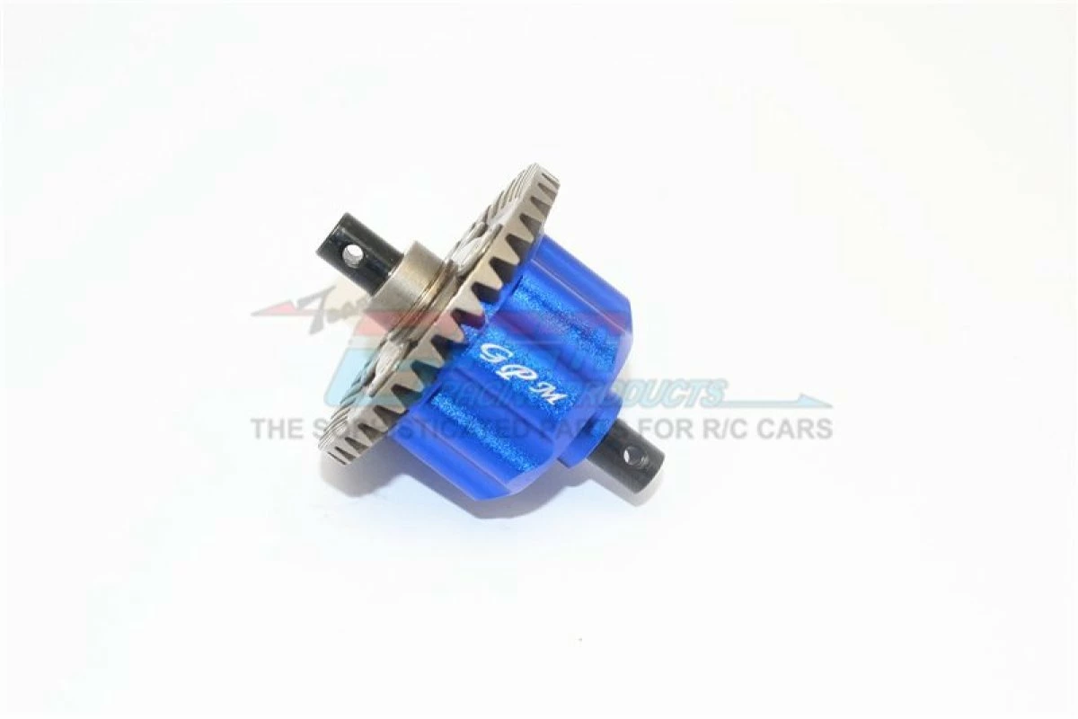 GPM Racing TXMS011-B | GPM Blue Aluminium Maxx 4S Differential Case Set W/ Screws - Image 2