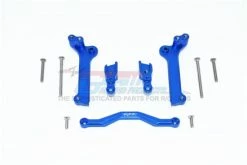 GPM Racing TXMS028-B | GPM Blue Aluminium Maxx 4S Front Shock Tower Mount