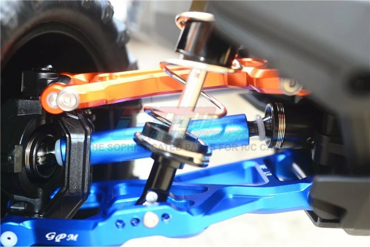 GPM Racing TXMS123F-RSA-B | GPM Blue Harden Steel Maxx 4S Front Or Rear Universal Drive Shafts 2Pcs - Image 2