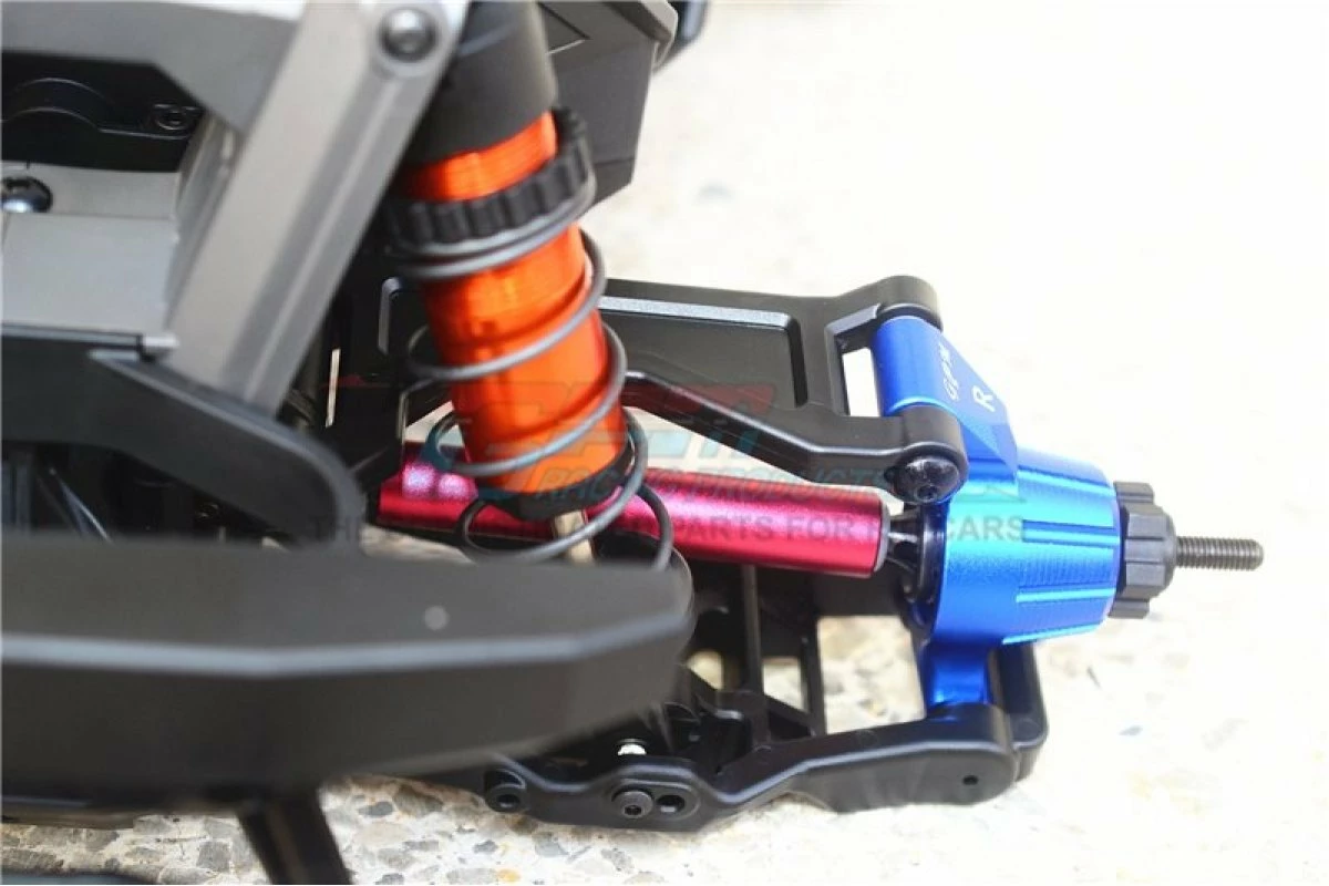 GPM Racing TXMS123F-RSA-B | GPM Blue Harden Steel Maxx 4S Front Or Rear Universal Drive Shafts 2Pcs - Image 3