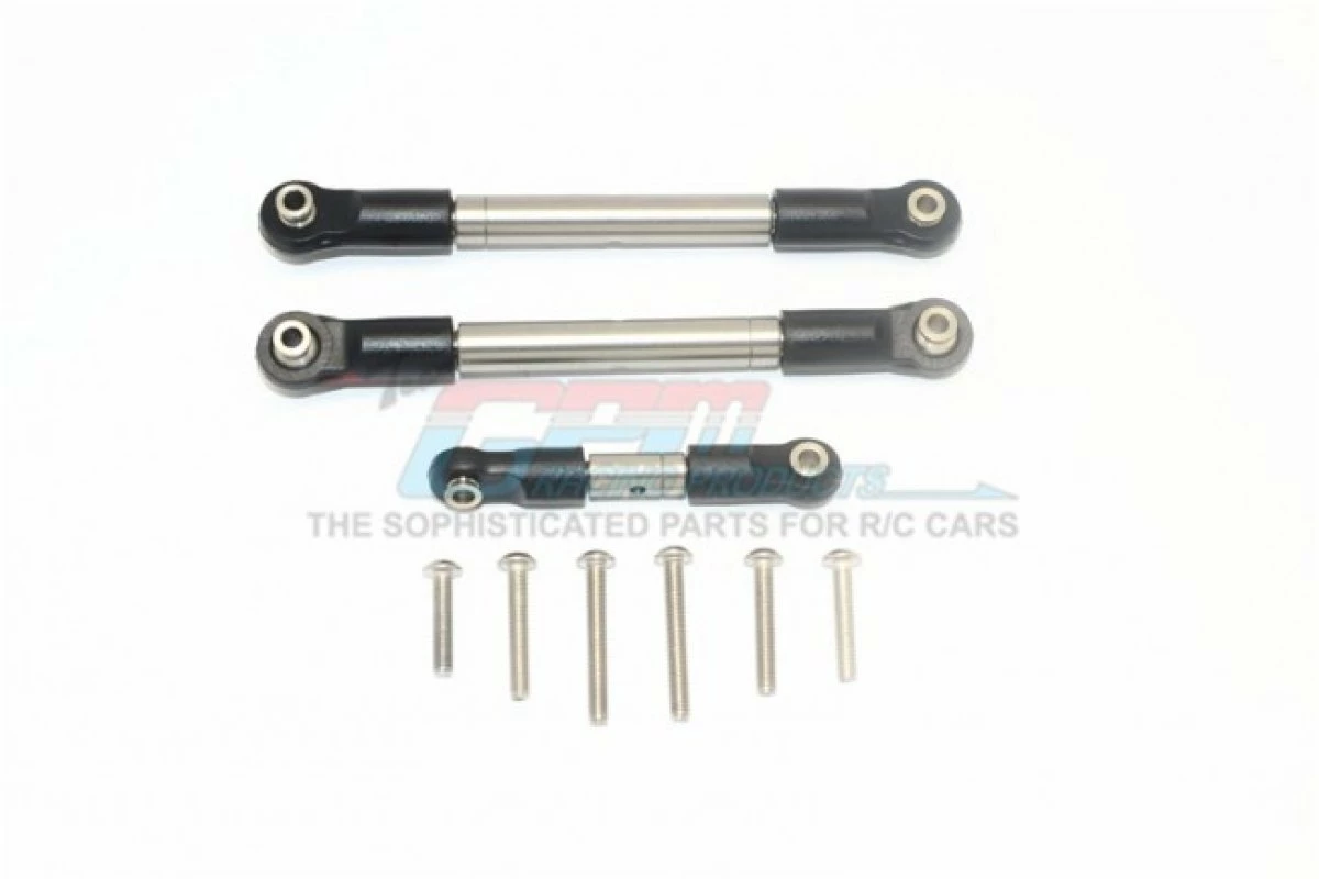 GPM Racing TXMS160S-OC-BEBK | GPM Stainless Steel Maxx 4S Steering Turnbuckle Set 3Pcs