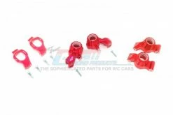 GPM Racing TXMS192122-R | GPM Red Front Hub Carriers (C-Hubs), Steering Hubs & Rear Hubs Set