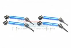GPM Racing TXMS3F/RSA/2-B | GPM Blue Harden Steel Maxx 4S Complete Set Of Front & Rear Universal Drive Shafts 4Pcs
