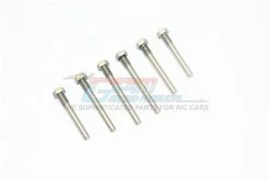 GPM Racing TXMSACC-6-OC | GPM Stainless Steel Suspension Screw Pin Set 6Pcs