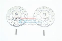 GPM Racing UDR010D-3MM-S | GPM Silver Aluminium +3mm Brake Disc Wheel Hexes 2Pcs W/ Pins