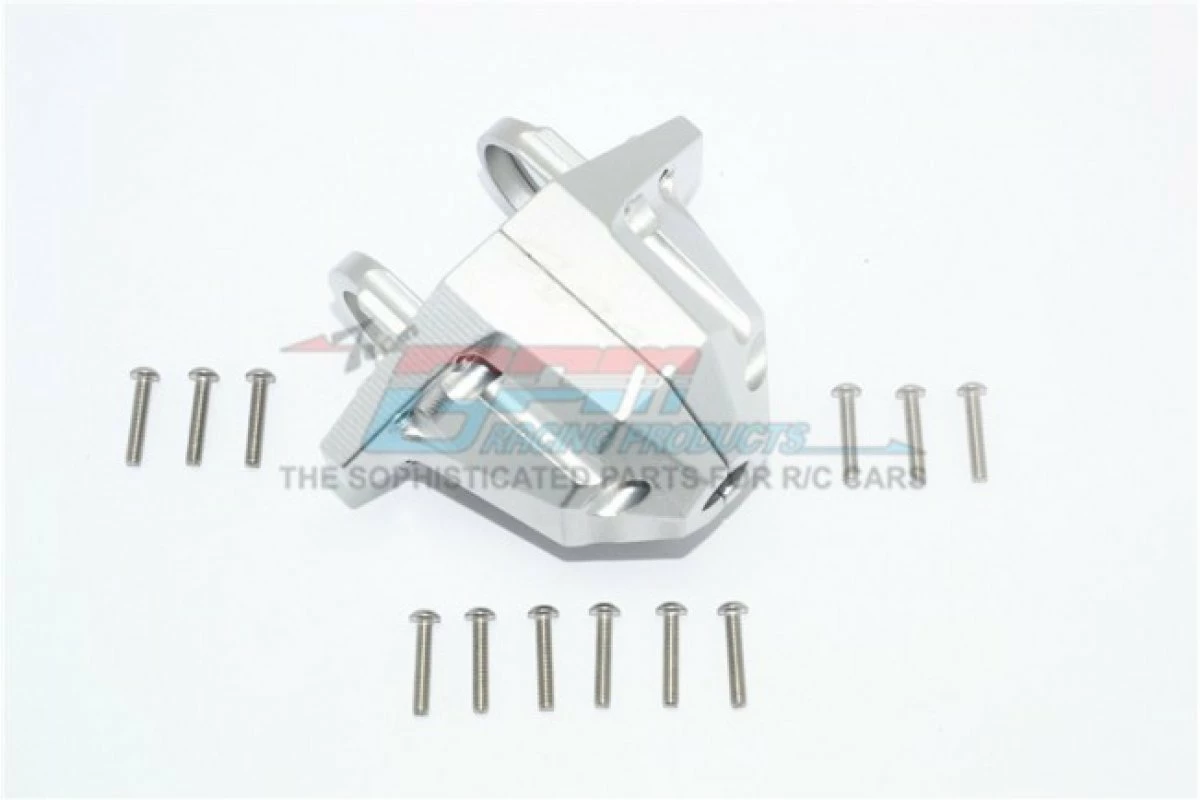 GPM Racing UDR013A-S | GPM UDR Silver Aluminium Rear Left & Right Differential Axle Carrier Set