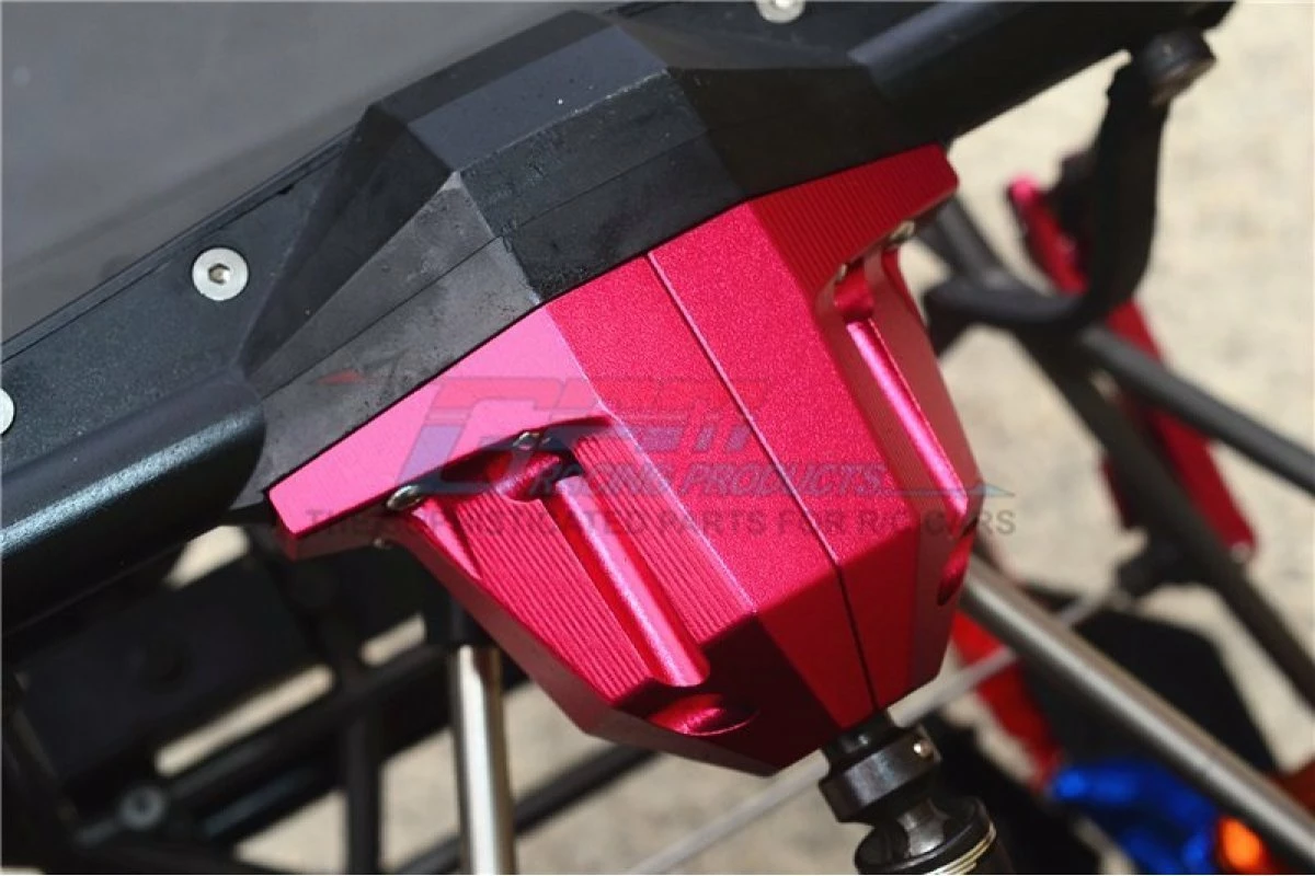 GPM Racing UDR013A-S | GPM UDR Silver Aluminium Rear Left & Right Differential Axle Carrier Set - Image 3