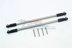 GPM Racing UDR014S-OC-BEBK | GPM UDR Stainless Steel 206mm Rear Upper Suspension Link 2Pcs