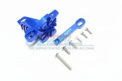 GPM Racing UDR018-B | GPM Blue Aluminium Motor Mount W/ Heat Sink Fins 2Pcs