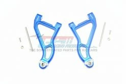 GPM Racing UDR054A-B | GPM Blue Aluminium Front Upper Suspension Arms 2Pcs W/ Hardware