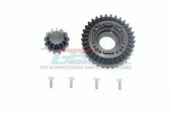 GPM Racing UDR1200S-BK | GPM UDR Hardened Steel Straight Cut Differential Gear Set