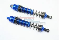 GPM Racing UDR135F-B-BEBK | GPM Blue Aluminium 135mm UDR Front Adjustable Piggyback Shocks 2Pcs