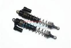 GPM Racing UDR135F-L-BK-BEBK | GPM Black Aluminium 135mm Front L-Shape Piggy Back Spring Shocks 2Pcs