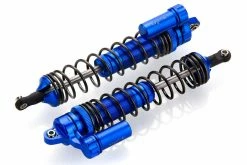 GPM Racing UDR135FFX-L-B-BEBK | GPM Blue Aluminium 135mm UDR Front Adjustable Piggyback Shocks 4Pcs