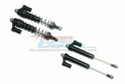 GPM Racing UDR13960RR-L-BK-BEBK | GPM Black Aluminium Rear L-Shape Piggy Back Shocks 4Pcs