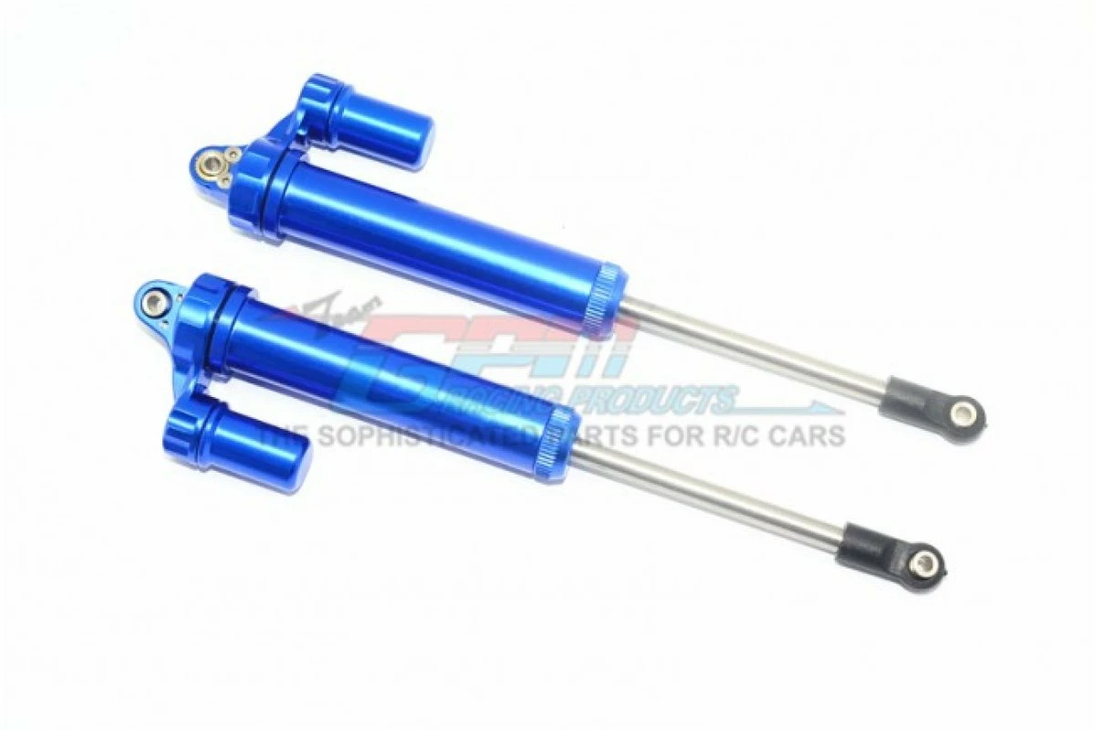 GPM Racing UDR160RX-L-B-BEBK | GPM Blue Aluminium 160mm UDR Rear Internal Piggyback Shocks 2Pcs