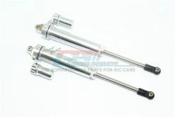 GPM Racing UDR160RX-L-S-BEBK | GPM Silver Aluminium 160mm UDR Rear Internal Piggyback Shocks 2Pcs