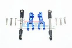 GPM Racing UDR312FS-B | GPM Blue Aluminium Front Sway Bar Arms W/ Stainless Steel Turnbuckles 4Pcs