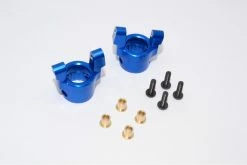 GPM Racing WR019-B | GPM Blue Aluminium Wraith Front Hub Carriers (C-Hub) 2Pcs W/ Hardware