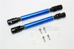 GPM Racing WR037SA-B | GPM Blue Aluminium Axial Wraith Centre Universal Drive Shafts 2Pcs