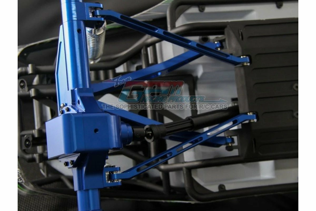 GPM Racing WR049-B | GPM Blue Aluminium Lower Thread Rods 4Pcs - Image 2