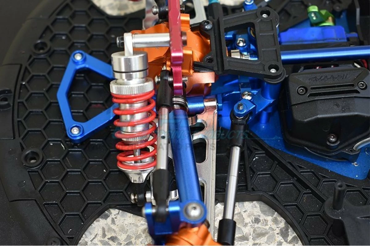 GPM Racing XO012A-B | GPM Blue Aluminium XO-1 Front Gear Box Case W/ Hardware - Image 2