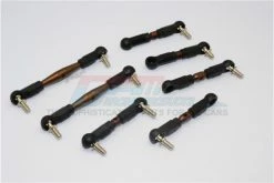 GPM Racing XV160S-OC-BEBK | GPM XV-01 Spring Steel Adjustable Tie Rods Set