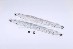 GPM Racing YTL014-S | GPM Silver Aluminum Axial Yeti XL Rear Lower Suspension Links 2Pcs