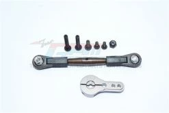 GPM Racing YTL16025-S | GPM Silver Aluminium Axial Yeti XL 25T Servo Horn W/ Spring Steel Linkage